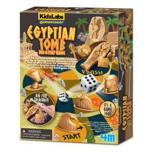 Mainan edukasi anak 4M Egyptian tomb Dig & play game original