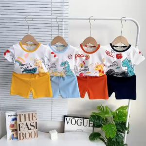 Bộ quần áo trẻ em ngắn tay cotton lụa hiệu Minky Mom cho mùa hè thoáng mát vải đẹp đi học đi chơi cho bé 0-8 tuổi TN-IN152