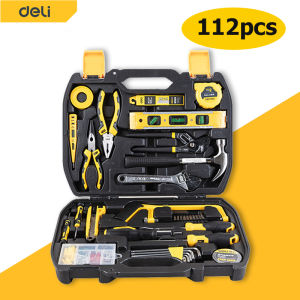 ชุดเครื่องมือช่าง Deli ราคาที่เหมาะสม 112 ชิ้น รุ่นช่างและชูด ชุดเครื่องมือช่าง รุ่นช่างไฟฟ้าและชูด ราคาที่มีประสิทธิภาพ ให้คุณสามารถทำงานอย่างรอบคอบก่อนนะคะ!