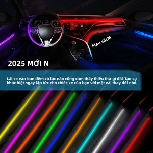Đèn LED Acrylic Dạng Dải 110CM Cho Nội Thất Ô Tô - Đèn Trang Trí Linh Hoạt Có Thể Cắt Tự Làm Màu Trắng Đỏ Xanh