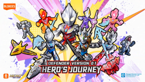 Kidztime x Blokees Ultraman Defender Version 01 Heros Journey Series Collectible Figure Blind Box