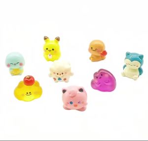 Takara Tomy | 8-piece set of Pokemon Pikachu mini Q-version anime figurines cute series toy gifts