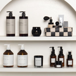 Bathroom Cabinet Sample Room Decorative Items Wall Niche Lotion Bottle Skin Care Props Bathroom Set Balcony Creative Waterproof Plastic Handmade