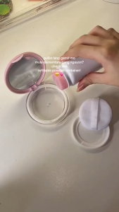 Cosmetic Container Powder Case Portable Travel Size Loose Powder Compact Container
