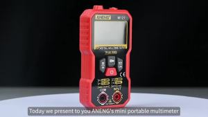 ANENG | Máy Đo Vạn Năng Kỹ Thuật Số Thông Minh ANENG M127 4000 Số Đo Màu Đen + Đỏ Thiết Bị Kiểm Tra Điện Với Chức Năng Phát Hiện Dây Điện Có Điện NCV Màn Hình Màu Kèm Theo Bộ Kiểm Tra Pin BT138
