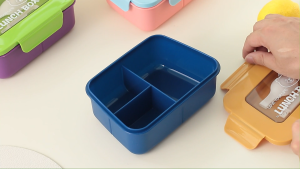 Bunda Choice-C1380 Lunch Box Set Alat Makan Kotak Bekal 3 Sekat Tahan Panas Food Grade Tempat Bekal