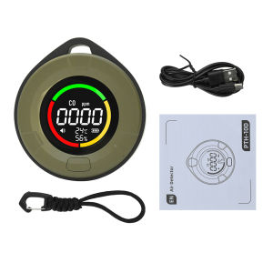Aideepen | PTH-10D Smart Air Quality Monitor Portable 3-In-1 Wireless CO Carbon Monoxide Detector Temp Humidity Monitor For Home Office