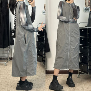 Elegant plus Size Womens Workwear Dress Slimming Mid-Length A-Line Skirt High Waist Polyester Fiber Casual Summer Dress