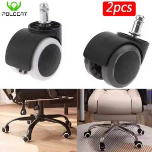 Polocat 2 Inch Universal Swivel Caster Wheels Replacement Gaming Chair Office Chair Casters Furniture Hardware