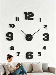 New Modern Design Large Wall Clock 3D DIY Quartz Clocks Fashion Watches Acrylic Mirror Stickers Living Room Home Decor Horloge