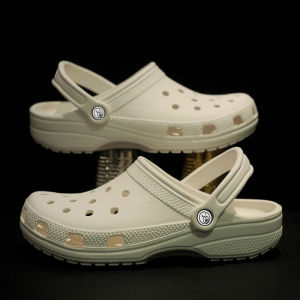 รองเท้าแตะลายพรางกันลื่นสำหรับผู้หญิง รองเท้าแตะชายหาดระบายอากาศได้ดี รองเท้าแตะแบบสวมหัวขนาดใหญ่ รองเท้าแตะสำหรับคู่รัก