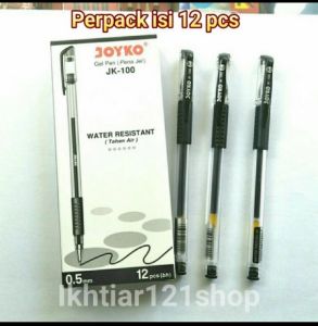 Pulpen Gel joyko/Gel Pen/Pena Jel joyko Jk-100 0.5mm Perpack isi 12 pcs