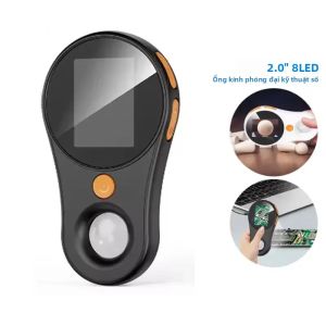 Kính Hiển Vi Cầm Tay Kỹ Thuật Số Độ Phóng Đại 500X Có Đèn Cho Sửa Chữa Đồng Hồ Trang Sức Điện Tử - Máy Phân Tích Da Kính Lúp Cầm Tay