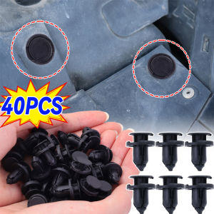 40PCS Car Bumper Fender 8mm Hole Plastic Rivets Fastener Screws Car Door Trim Panel Retainer Fasteners Clips Car Accessories