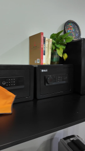 Safe Box Fingerprint Password Key Safe Home Electronic Password Safe Office Anti-Theft Alarm