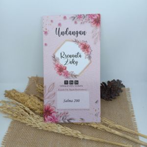 100 pcs Undangan Pernikahan Murah Cantik S200