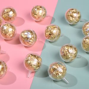 10Pcs DIY Bouquet Accessories Valentines Day Chocolate Cups Florist Supplies Acrylic Chocolate Holder Candy Wrapping Balls