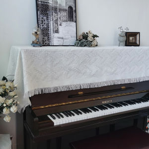 Piano Cover Dustproof Cover Cloth Classical Cover Towel Modern Minimalist Half Cover Fresh Piano Cover Korean Fabric Craft Scandinavian Piano Cover