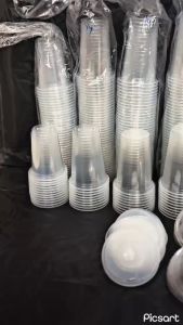 TUTUP GELAS STRAWLESS CEMBUNG DATAR ISI 50 PCS UNTUK GELAS DENGAN DIAMETER 9.3 CM