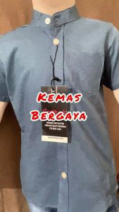 KEMEJA BUDAK SIZE 2-12 100% COTTON BOYS SHIRT BOYS MANDARIN COLLAR SHIRT BAJU KEMEJA BUDAK LELAKI  KEMEJA COTTON