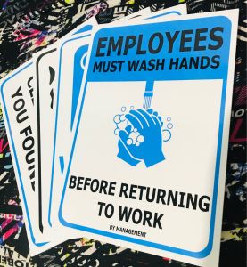 Wash Hands Signage