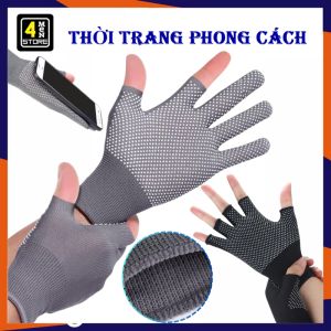 Đôi Găng Tay Chống Nắng Bao Tay Hở Ngón Thoáng Khí Co Giãn Tốt Chống Trượt - Bao Tay Đi Phượt . Tập Gym Dày Dặn - Găng Tay Vải Xỏ Ngón Đi Nắng Tiện Lợi