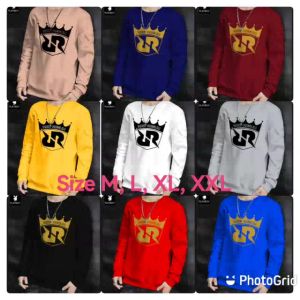 Sale Spesial Sweater Keren Crewneck Elegan Kaos Pria Trendy Sweatshirt Kasual Sweter Cowok Rex Regum