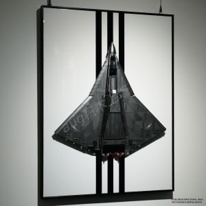 Wall-mounted Display Background Board for LEGO Fighter Jet