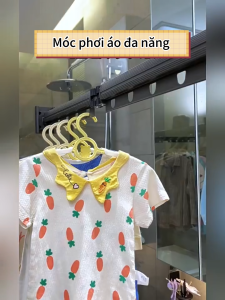 MEIDOO Phòng tắm giàn phơi quần áokiểu treo tường sào phơi quần áolưu trữ có thể gập lại