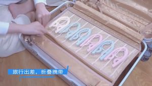 Foldable Travel Cloth Hanger Clothes Drying Rack with Anti-Slip Design折叠衣架晾晒架