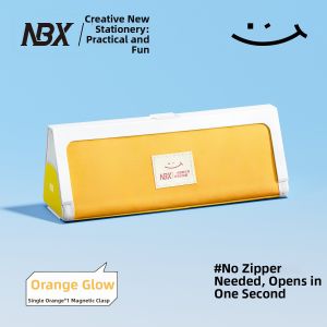 MINGZHUO | Magnetic Large Opening Zip-free Capacious Pencil Case