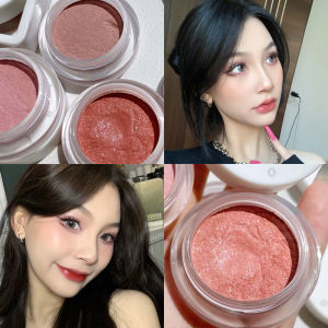 HERORANGE Blush Cream Natural Peach Light Orange Color Flushed Peach Nude Makeup Highlighting Cheek Purple August Apricot Female Student