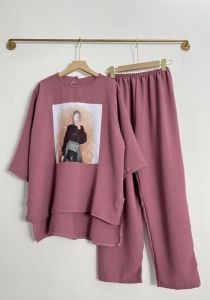 Baju One Set Wanita Dewasa Jumbo // Baju Setelan Sablon Telaris // Baju One Set Trand Jaman Sekarang // Setelan Termurah // Atasan Jumbo Polos Wanita Hijab