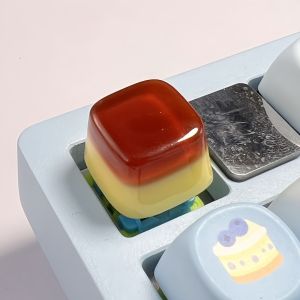 3D Jelly Drop กาวพุดดิ้ง Keycap เรซิ่น Keycap สําหรับคีย์บอร์ดเครื่องกล Key cap