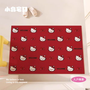 Thảm Cửa Nhà Hoạt Hình Kitty Cat Chống Trượt Chống Bụi Chống Thấm Nước Thảm Cửa Nhà PVC Hình Chữ Nhật Thảm Cửa Nhà Chống Thấm Nước