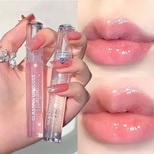 Mirror Water Lip Gloss Transparent Glass Lip Oil Waterproof Lasting Liquid Lipstick Moisturizing Plump Lip Glaze Lips Cosmetics