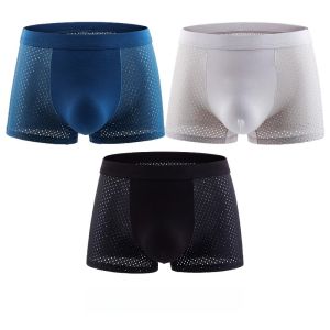Miiow | Mens Ice Silk Briefs Ultra-Thin Breathable Boxer Shorts Comfortable Underwear For Summer MiiOW Brand Youth Suitable