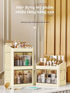 SHIHE | Hộp Đựng Mỹ Phẩm Chống Bụi Dung Lượng Lớn Gấp Được