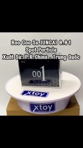 Bao cao su Juncaii (ĐEN) 001 Spot Particle ( hộp 10 bao)
