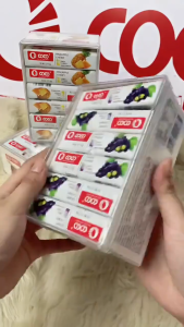 coco fruity chewy milk candy-30 tubes 5pcs candy in a tube-New packaging of the paper box-FOUR flavors grapes strawberry pineapple blueberry cola Snack Sweet Candies Soft Bonbon