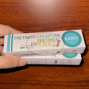 Tretiheal 0.025% Tretinoin Cream 20g | Retinoid Vitamin A Derivative | Night Skincare