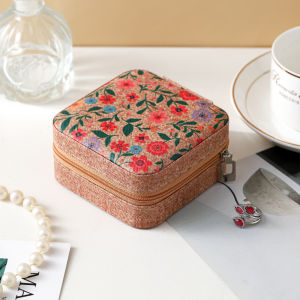 Vintage Travel Jewelry Box Portable Organizer