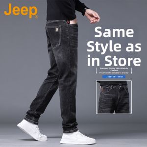 Jeep | High End Stretch Tapered Jeans Male Spring Autumn