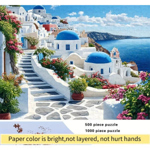 A 500/1000pcs Adult Puzzle High Quality a Fun Family Game for Stress Relief Perfect for Birthdays Christmas Halloween