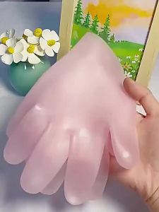 Reusable Silicone Moisturizing Gloves Socks Set Spa Gel Hand Foot Care Kit Washable for Dry Cracked Skin Repair Night Sleep Spa