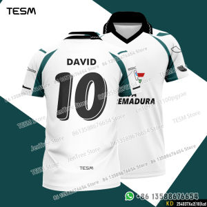 TESM Summer POLO Shirt Men Summer Sports V-neck T-shirt Street Trendy Short Sleeve 3D HD Print T-shirt