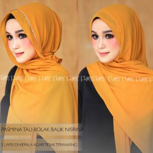 Jilbab Pashmina Tali Nisrina Bolak Balik By Flow Idea