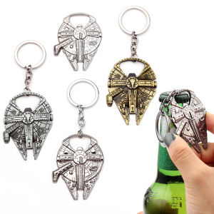 Disney Movie Jewelry Keychain Cartoon Spaceship Bottle Opener Pendant Keyring Metal Keychain Accessories Corkscrew Gifts Toys