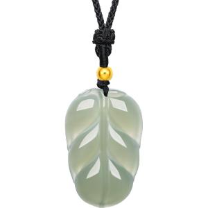 Auspicious Jade Pendant Green Jade Hard Gold Natural Hetian Jade