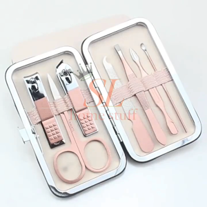 Alat Potong Gunting Kuku Dompet Manicure Pedicure Set 7 in 1 Stainless Elegan